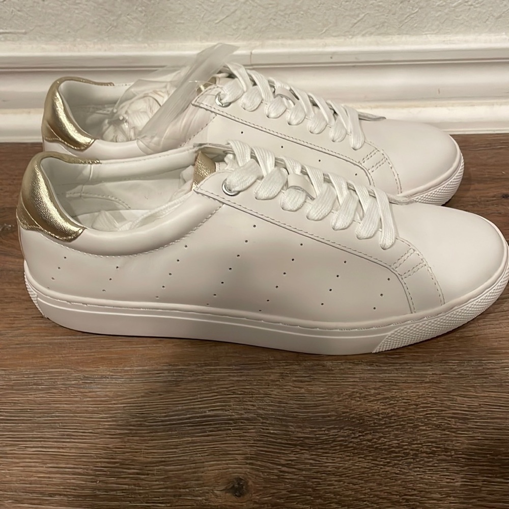COPY - J. Crew mirror metallic tab Saturday sneaker
